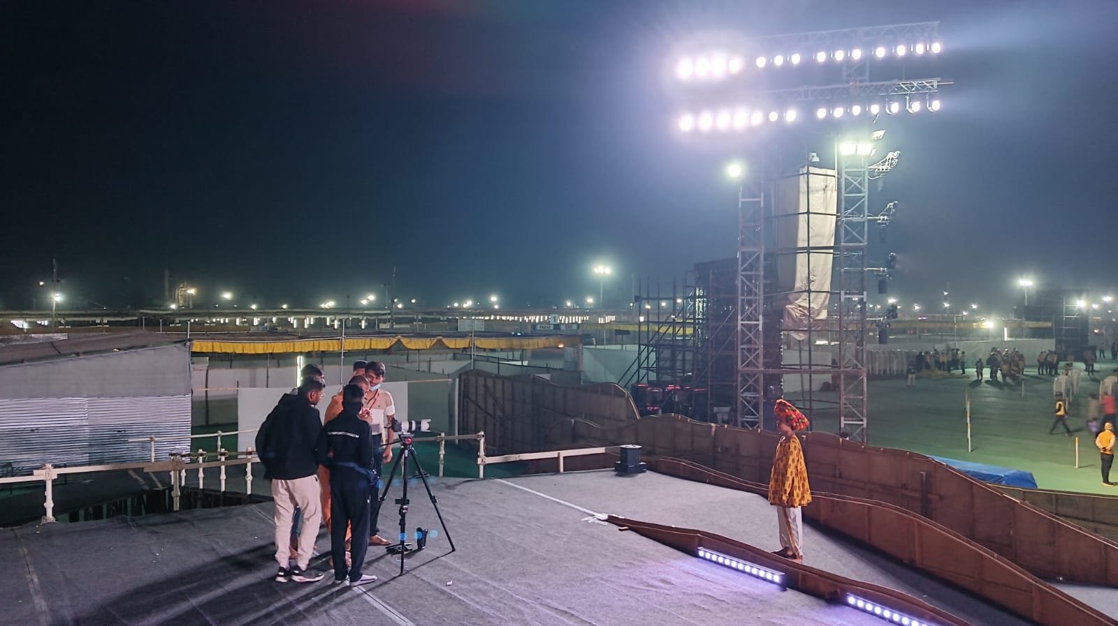 Untold Lens crew filming a large live event